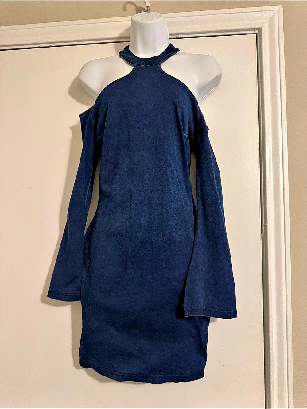 Jean Halter Mini Dress